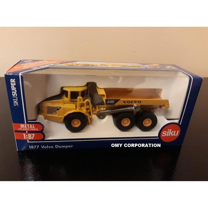 DIECAST ALAT BERAT TRUCK SIKU VOLVO DUMPER 1/87 FULL BESI BAN KARET