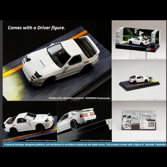 HOBBY JAPAN 64 MAZDA RX-7 (FC3S) INITIAL D KYOICHI SUDO WITH RYOSUKE