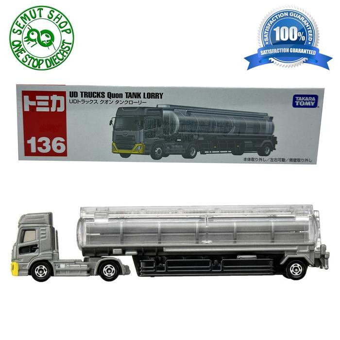 TOMICA LONG NO 136 UD TRUCKS QUON TANK LORRY MINIATUR TRUK TANGKI