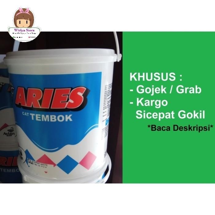 CAT TEMBOK ARIES SUPER WHITE (PUTIH) 5KG CAT DASAR TEMBOK EMULSION