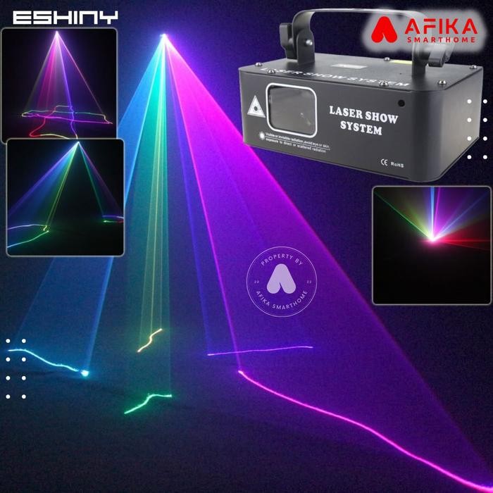 LAMPU SOROT LASER BEAM PANGGUNG DISCO MINI