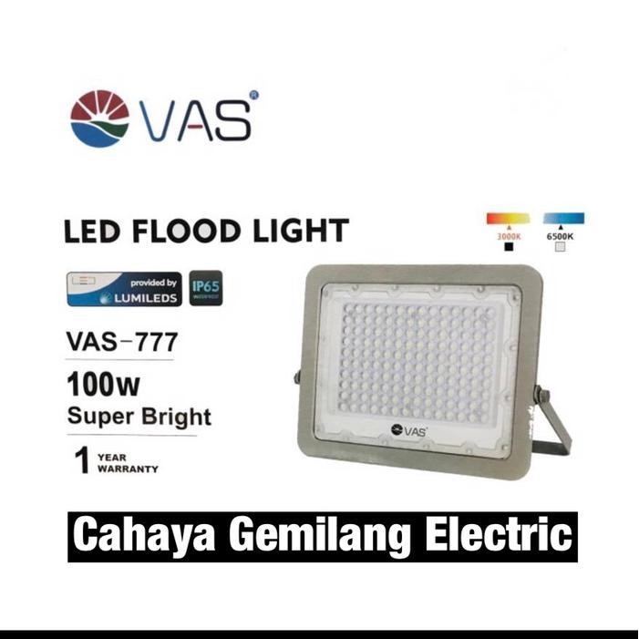 KAP LAMPU SOROT LED VAS 777 VAS-777 100WATT 100W TEMBAK FLOODLIGHT