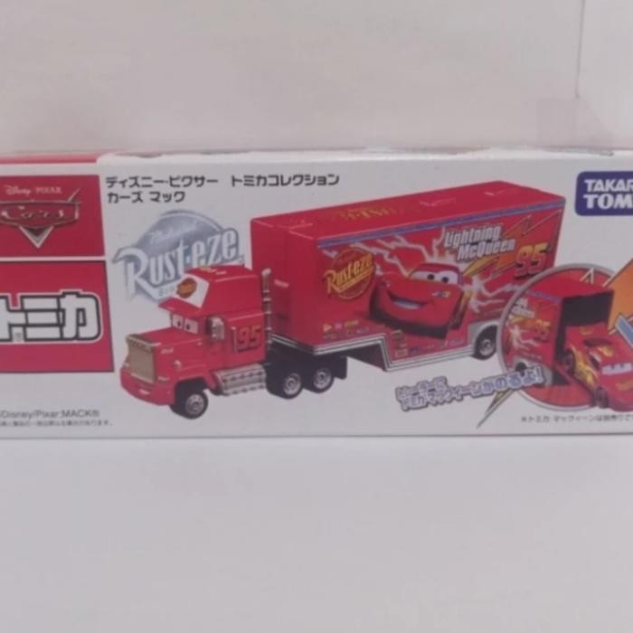 TOMICA DISNEY PIXAR CARS MACK TRUCK TRANSPORTER LIGHTNING MCQUEEN