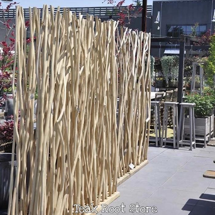 PARTISI ATAU SEKAT RUANGAN RANTING KAYU JATI