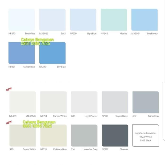 VINILEX PRO 1000 CAT TEMBOK GYPSUM PUTIH & WARNA PAIL PEL 20 KG 20KG