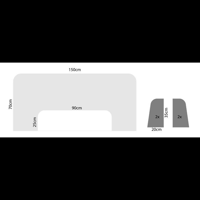 SEKAT PARTISI MEJA FOR COVID-19 ACRYLIC PEMBATAS