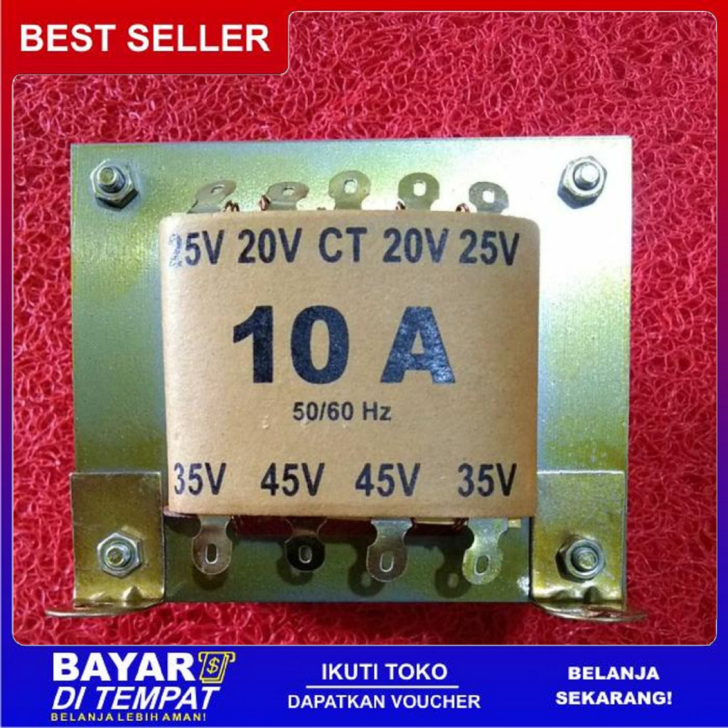 FREE ONGKIR TRAFO 10A CT 45V MERK CSH BISA COD