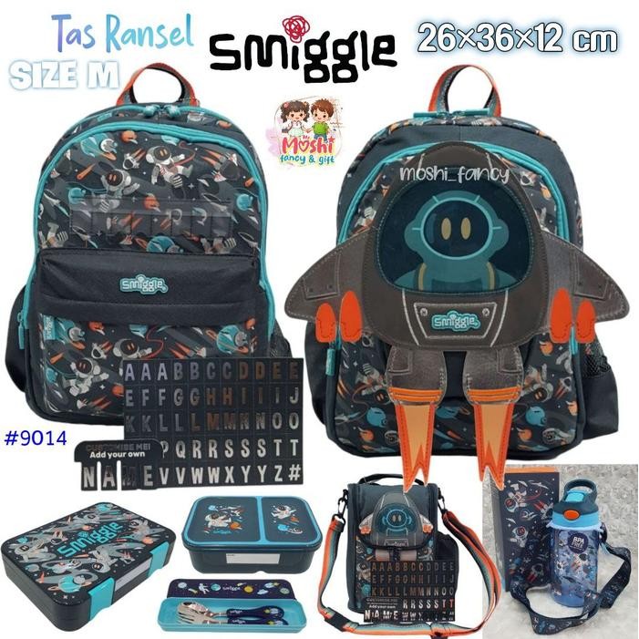 DISKON Tas Smiggle not / Tas Ransel Smiggle Roket nout / Tas Sekolah Anak Smiggle Boy Laki-Laki Anak