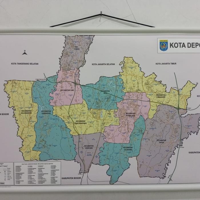

peta kota depok bingkai
