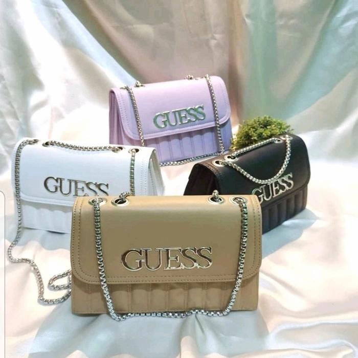 BEST SELLER tas rantai wanita selempang Guess import