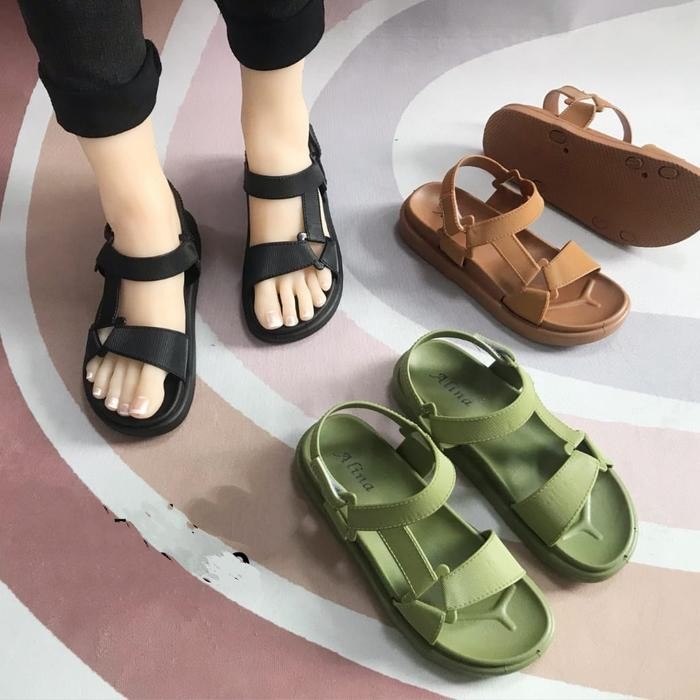 BEST SELLER SB66 SANDAL SENDAL JELLY CEWEK WANITA GUNUNG GLADIATOR TALI BALANCE