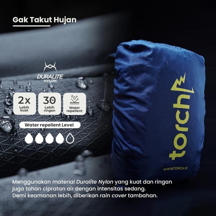 JTTOP" TORCH BANDUNG TAS BACKPACK ISHIKARI GREY 20+2L