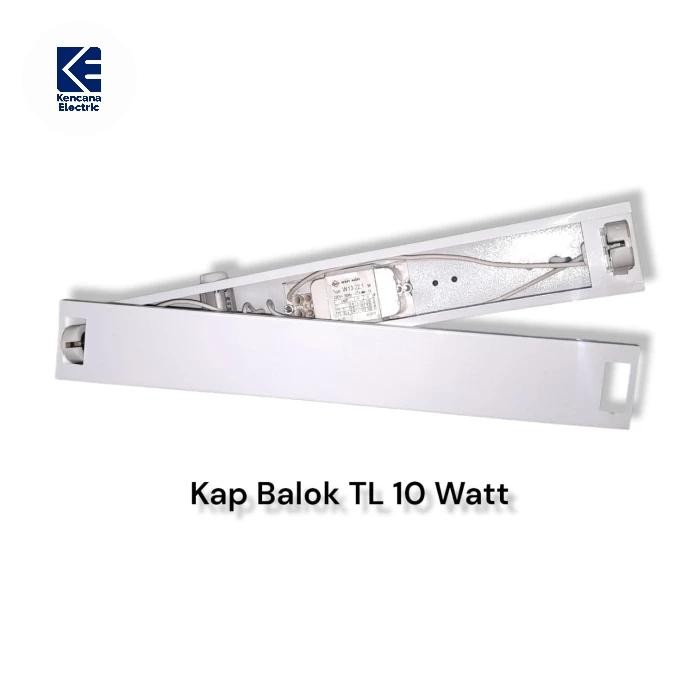 Terlaris kap TL 10 Watt komplit / Tanpa Lampu SALE