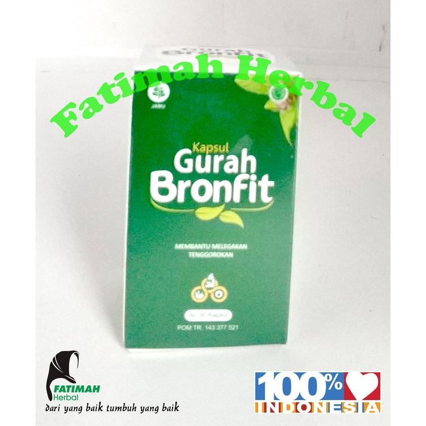 TOP" KAPSUL GURAH NATURAFIT- GURAH BRONFIT - 30 KAPSUL