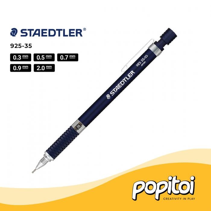 

Staedtler 925-35 Drafting Mechanical Pencil 0.3 0.5 0.7 0.9 2.0 mm Pensil Mekanik Cetek
