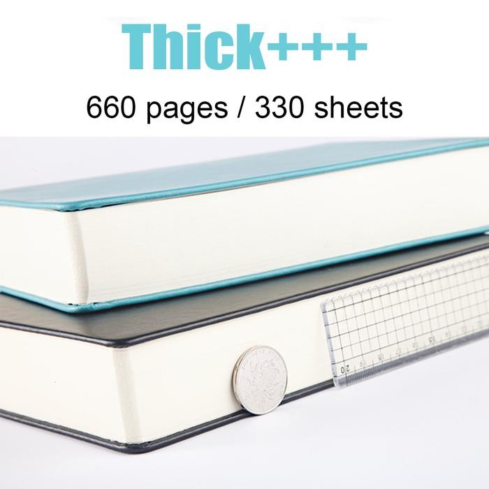 

330 Sheets Ultra-thick Blank pages sketchbook A4/A5/A6 notebook leather soft leather business diary