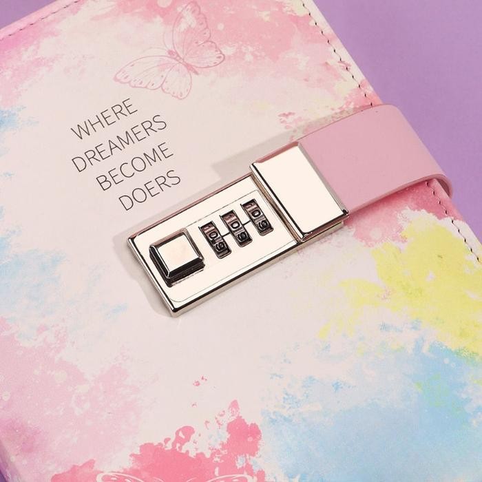 

Buku Agenda Catatan Kerja Binder Jurnal Diary Harian Notebook Lock B6