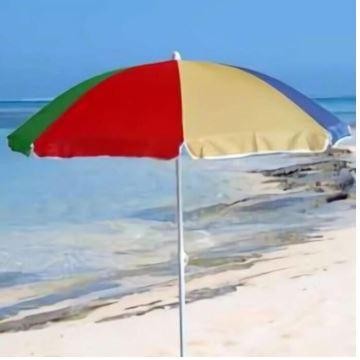 Payung Pantai warna pelangi / Payung tenda warung / Payung Cafe ukuran 260 cm - JUMBO