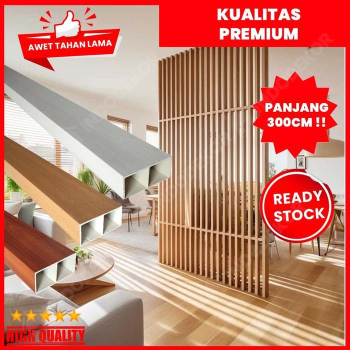 Partisi PVC / Kisi-Kisi Pembatas Ruangan BAHAN PVC / Partisi Hollow Indoor PVC