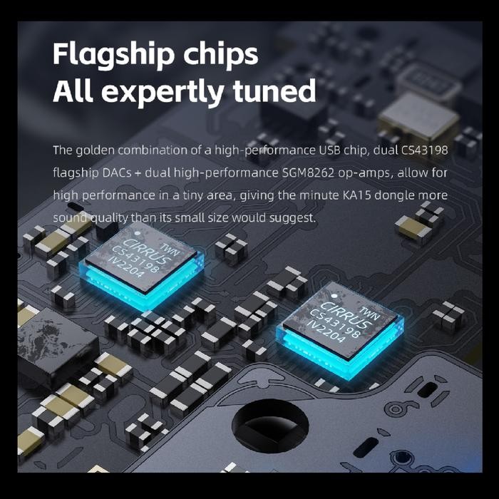 Termurah FiiO KA15 / KA-15 / KA 15 Dual DAC CS43198 + Dual Op-Amps Hi-Res Portable DAC and Headphone