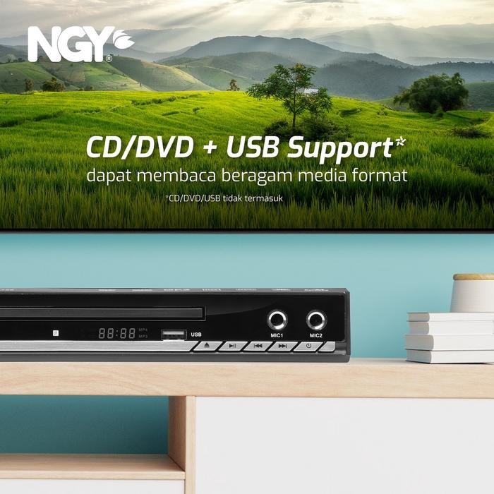 [Expert] NGY DVD Player HDMI Besi Twin Mic Karaoke USB NGY766 NAGOYA