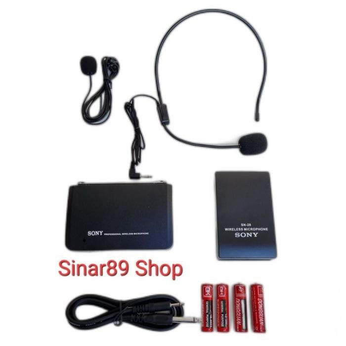 [Expert] Mic Bando Mic Jepit CLIP ON wireless Sony SN-28