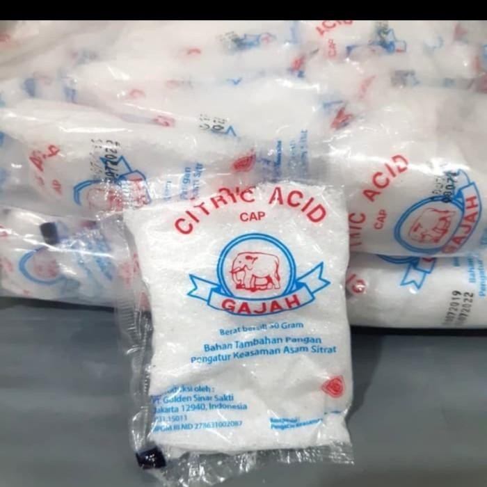 

(Allthebest) Citrun/Sitrun Citric Acid Cap Gajah 50Gr