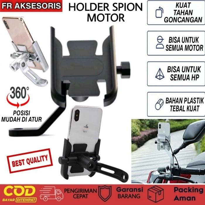 [TopSeller] phone holder motor spion Holder motor / sepeda Holder HP Besi Kuat Ori