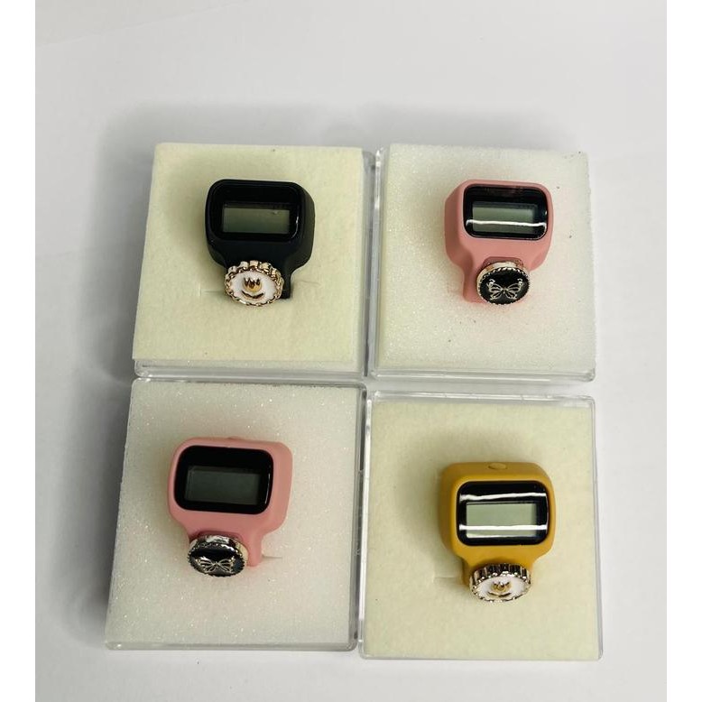 RING LED Tasbih Digital Cincin Tombol Cantik Dzikir Batrai / Tasbih Digital Nyala Tombol Cantik