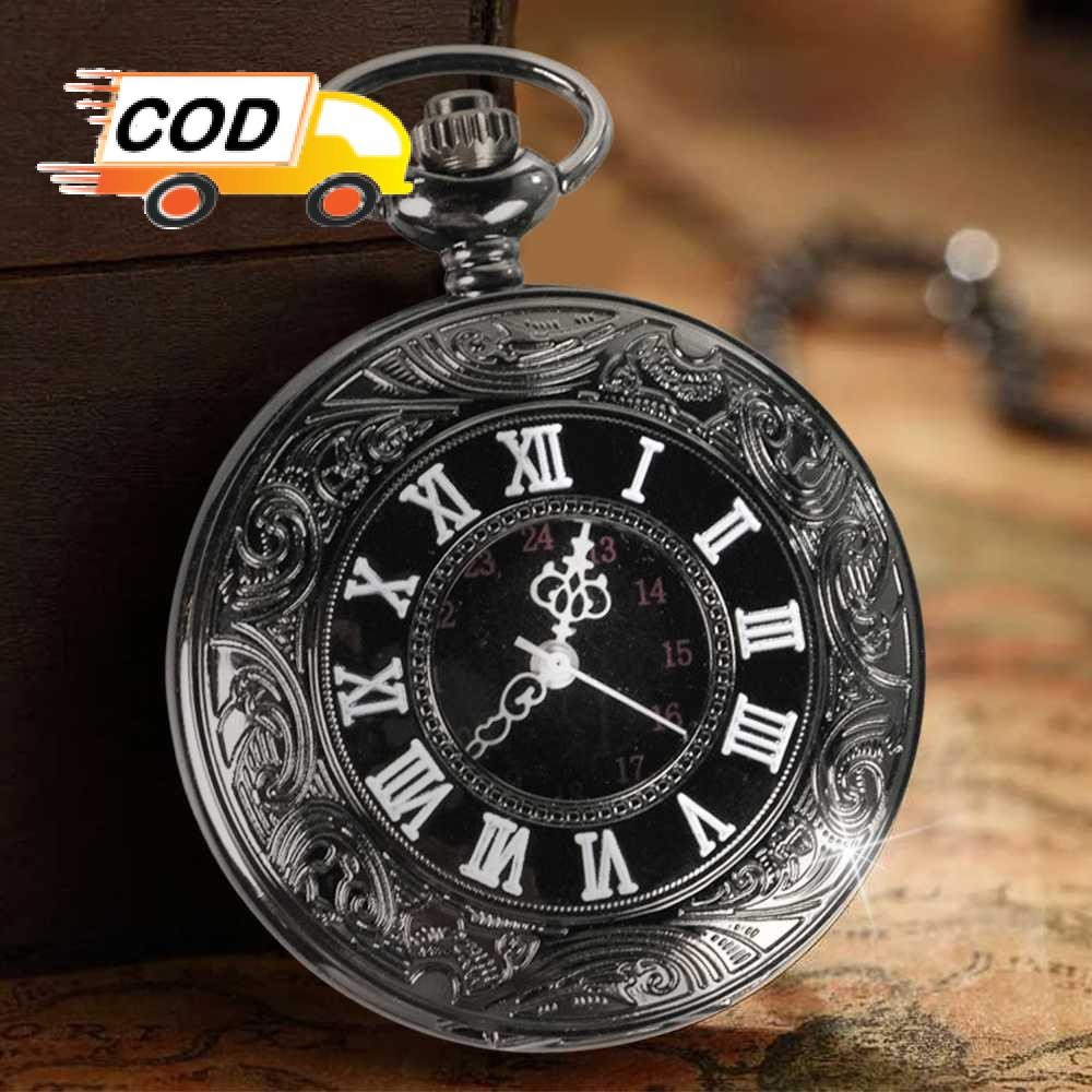 Jam Saku Antik Unik Gantungan Kunci Keren Hadiah Spesial Jam Gantung Vintage Aksesori Elegan