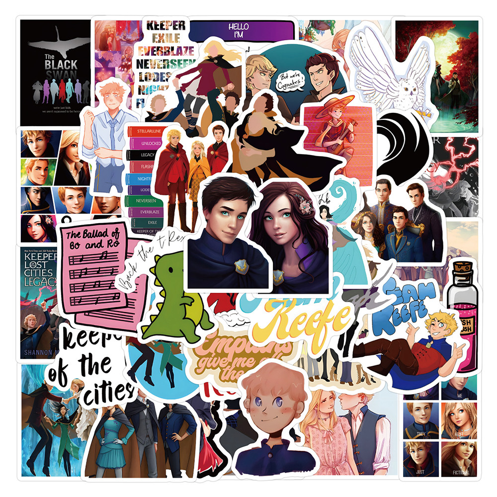 10/30/55PCS Novel Keeper of the Lost Cities Stickers Cool Cartoon Graffiti DIY Notebook Luggage