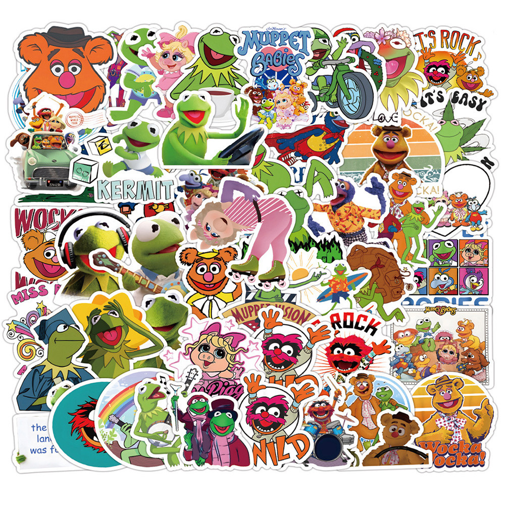10/30/50PCS The Muppet Show Kermit the Frog Cartoon Sticker DIY Phone Laptop Luggage Skateboard