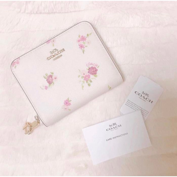 COACH Coin Wallet Flower Print