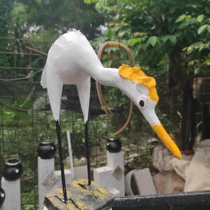 Jual [READY] Patung Burung Bango / patung burung - hiasan kolam - ONLY Gojek, grab