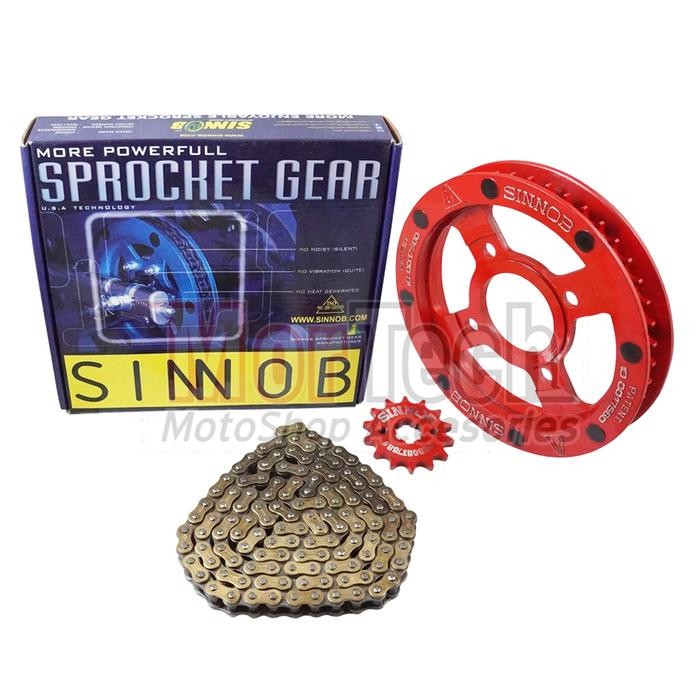 Chain Kit Gear Gir Set Rantai Sinnob Premium Motor All New Cb150R