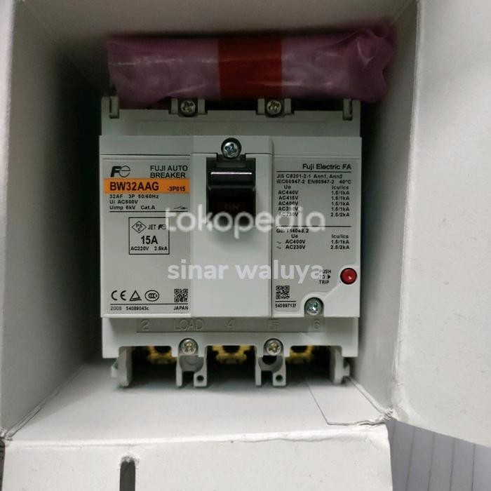 Banyak Dicari Mccb Fuji Bw32Aag : 3P 5A 10A 15A 20A 30A ( Fuji Electric ) New