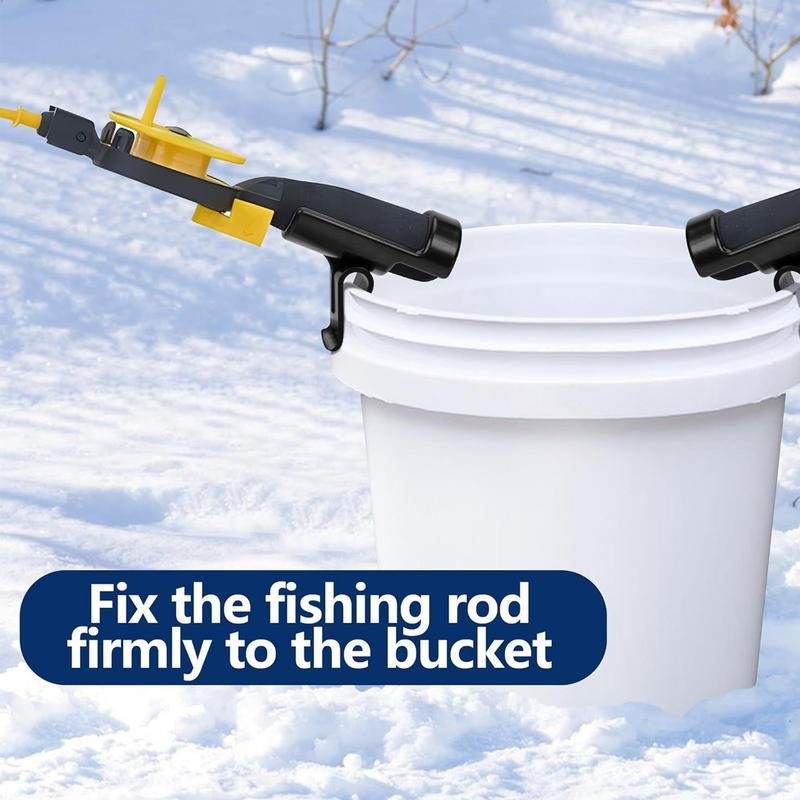 Ice Fishing Rod Holder Ice Fishing Bucket Rod Holder 2x Ice Fishing Pole Rod Racks Ice Fishing Pole 