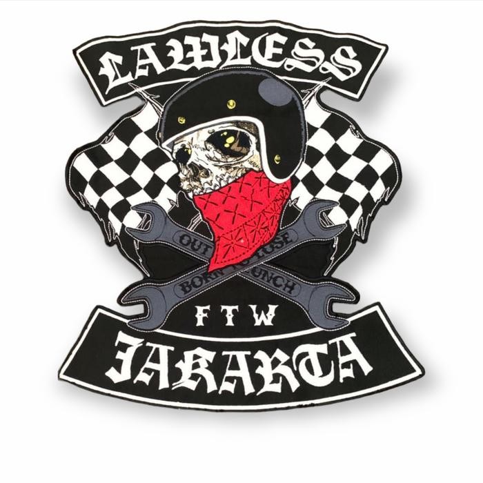 Backpatch Lawless Jakarta - Roadskull