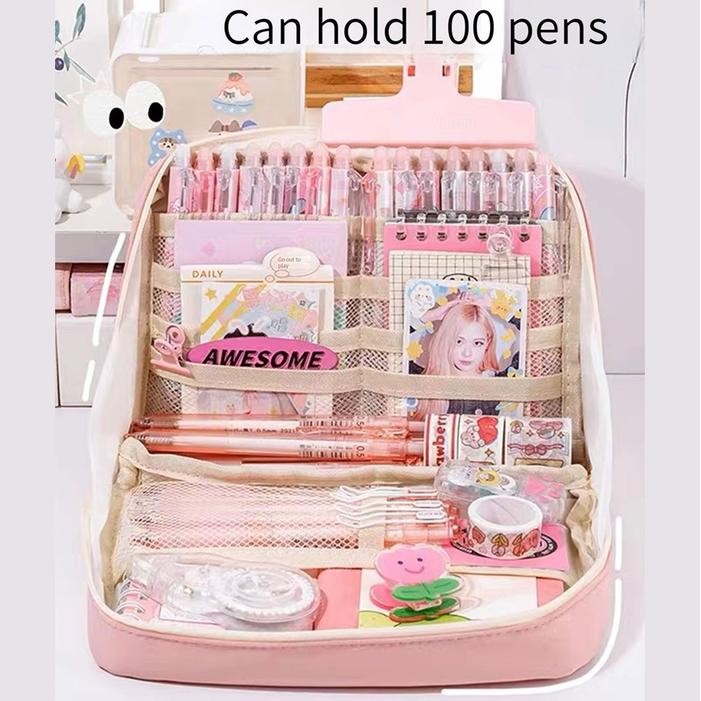 

TEMPAT PENSIL KOREA MULTI SEKAT UKURAN JUMBO KANVAS