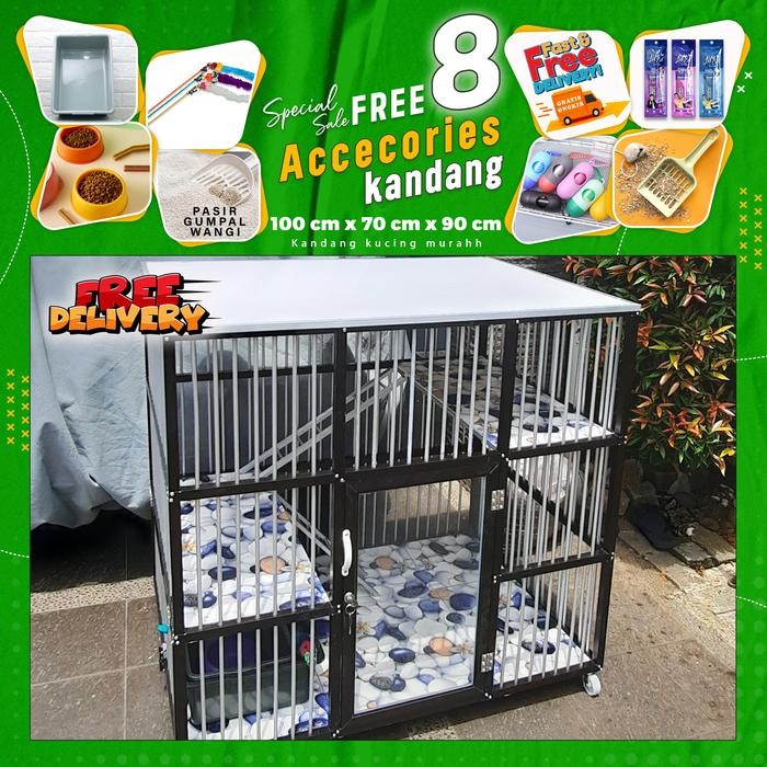 Kandang Kucing Alumunium Jumbo