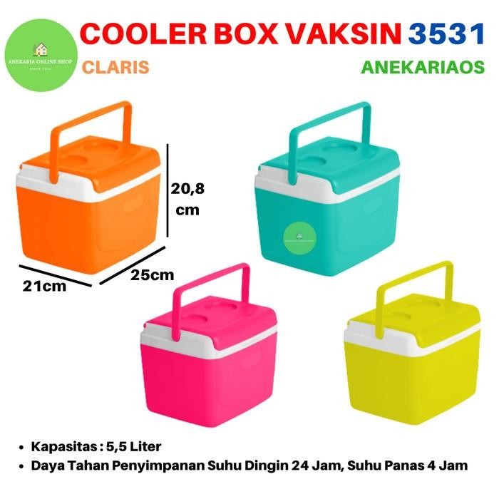 Cooler Box Vaksin vaccine cool box vaksin 5,5 Liter 3531 Claris