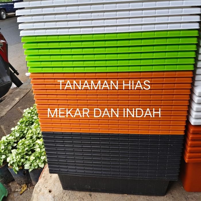 Pot Panjang Plastik 50Cm, Pot Tanaman Panjang 50Cm