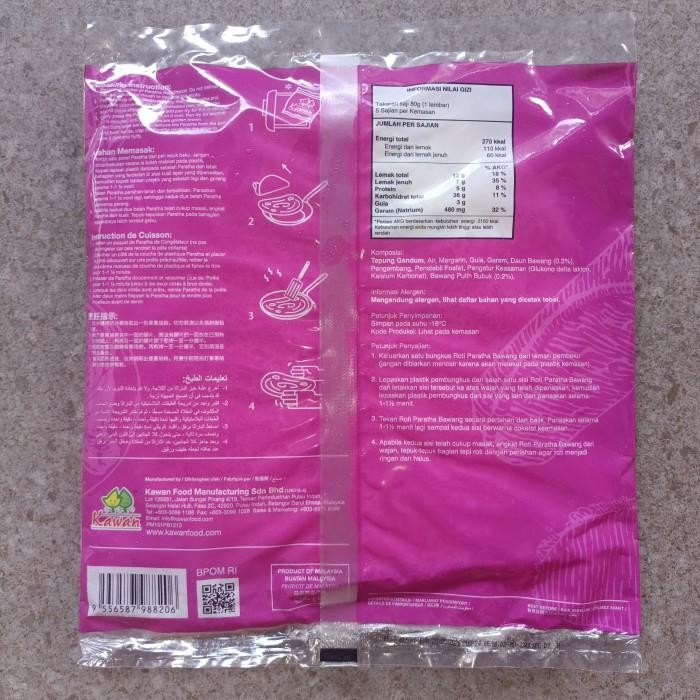 

(Expert) Roti Paratha Onion 5 pc 400gram Kawan Food