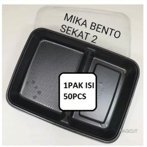 

(Expert) MIKA TRAY BENTO SEKAT 2 LUNCH BOX TEMPAT MAKANAN 2 SEKAT