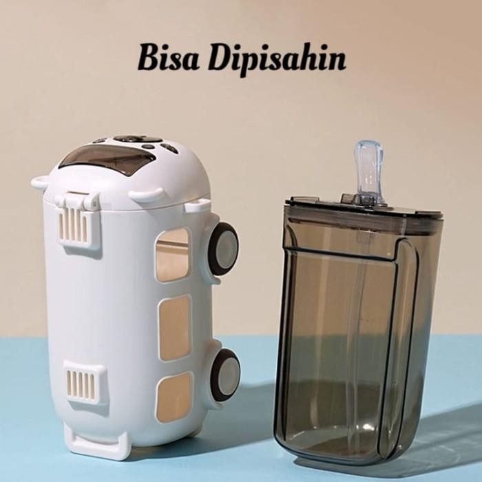 

(Expert) Botol Air Minum Anak Bentuk Bus 550ml Botol Minum Anak Flip Top Bus Botol Minum Bua Anak