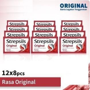 

(Allthebest) Strepsils Original 12x8 - Strepsils BOX - Permen Pereda Tenggorokan