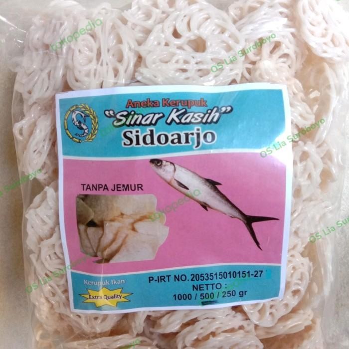 

(Allthebest) Krupuk ikan mentah keriting 500gram