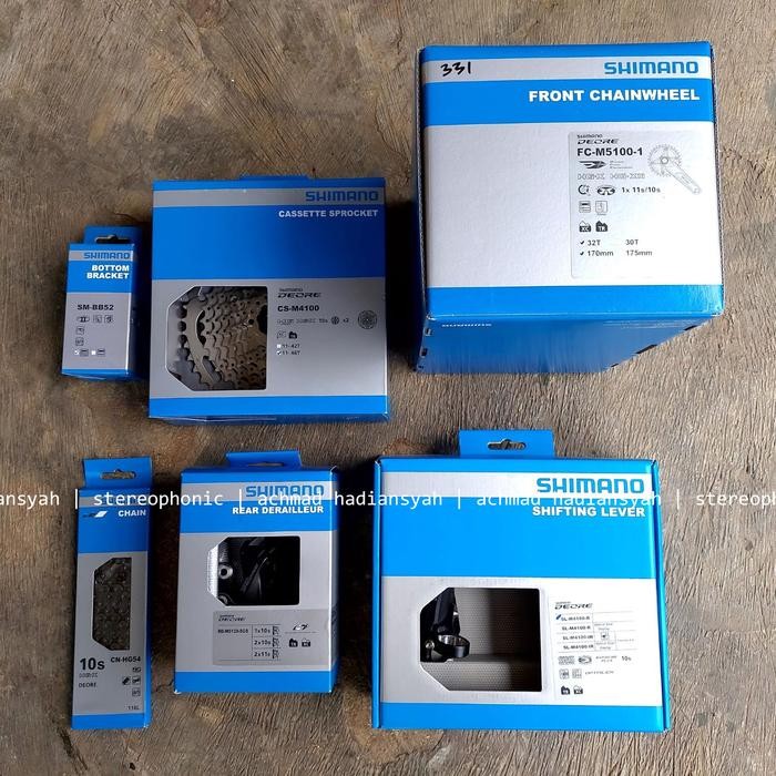 GROUPSET 10SPEED DEORE 1X10SP GROUPSET DEORE SINGLE SPROCKET 11-46T