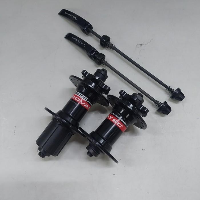 HUB SET NOVATEC LUBANG 32HOLE BLACK ORIGINAL