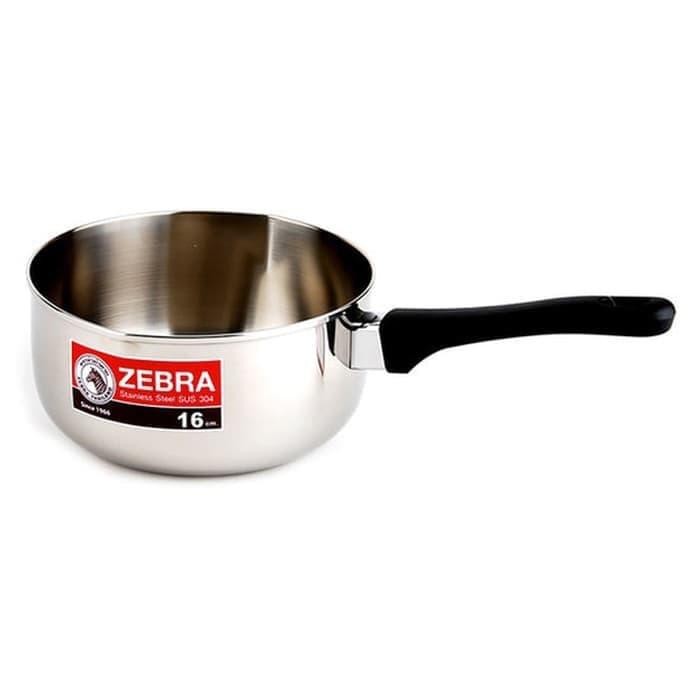 Panci Zebra Saucepan 16Cm / Sauce Pan Stainless / Panci Susu Zebra Gratisongkir